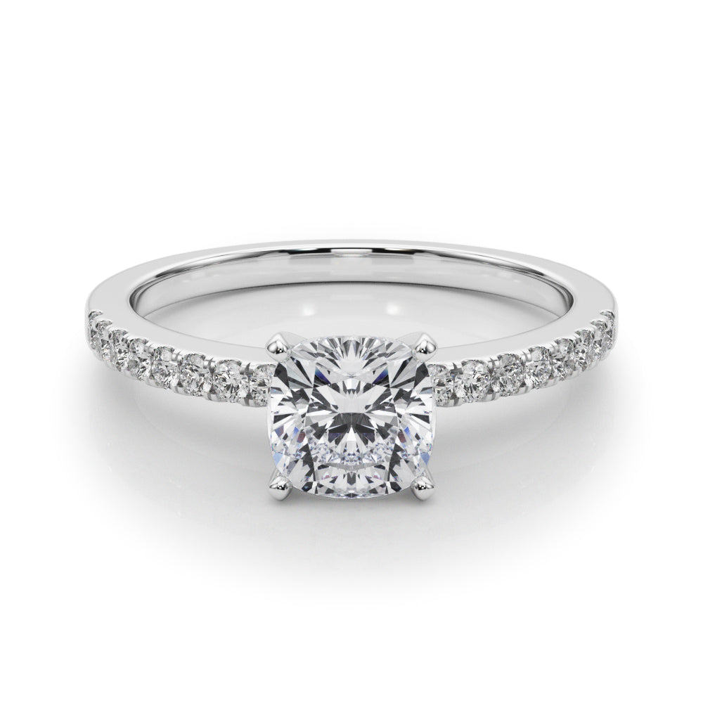 Engagement Rings Single Row Prong Set - TN50281-E