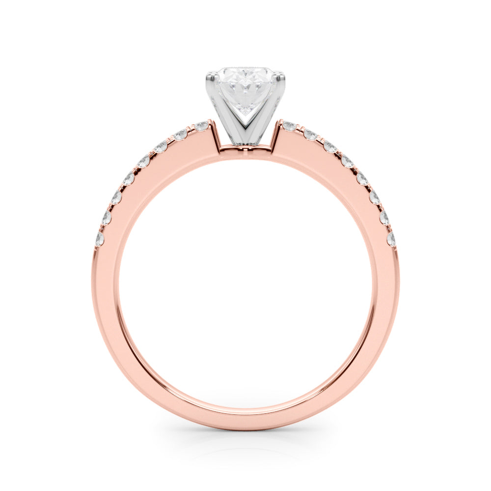 Engagement Rings Single Row Prong Set - TN50281-E