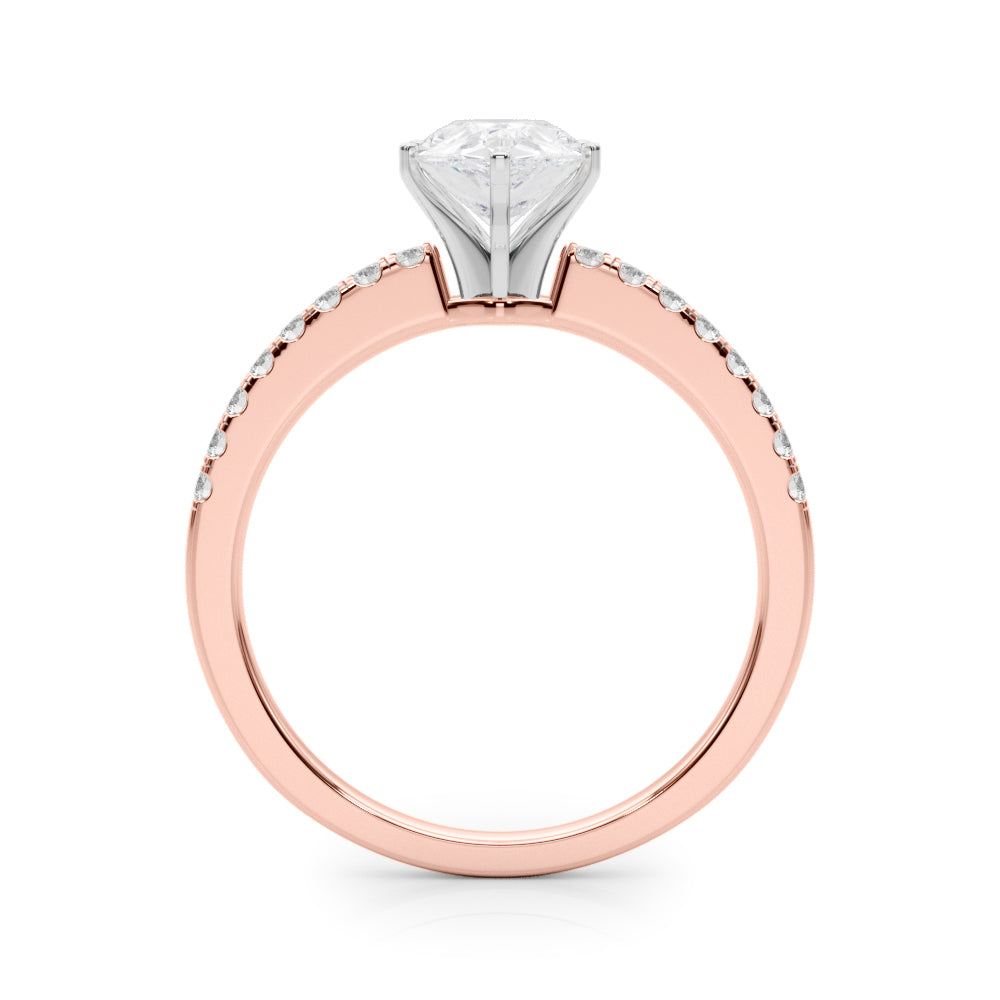 Engagement Rings Single Row Prong Set - TN50281-E