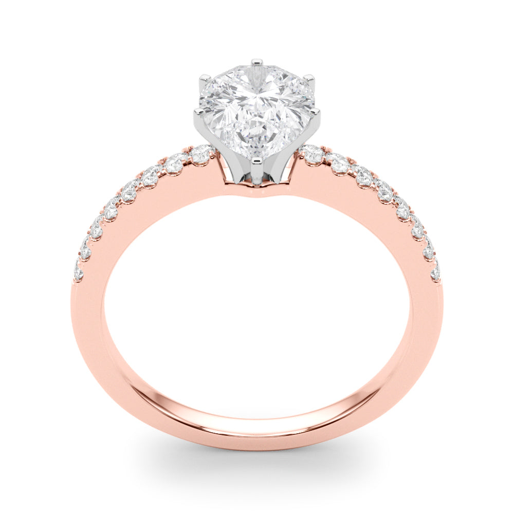 Engagement Rings Single Row Prong Set - TN50281-E