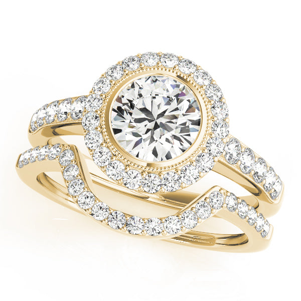 Engagement Rings Halo Round - TN50282-E