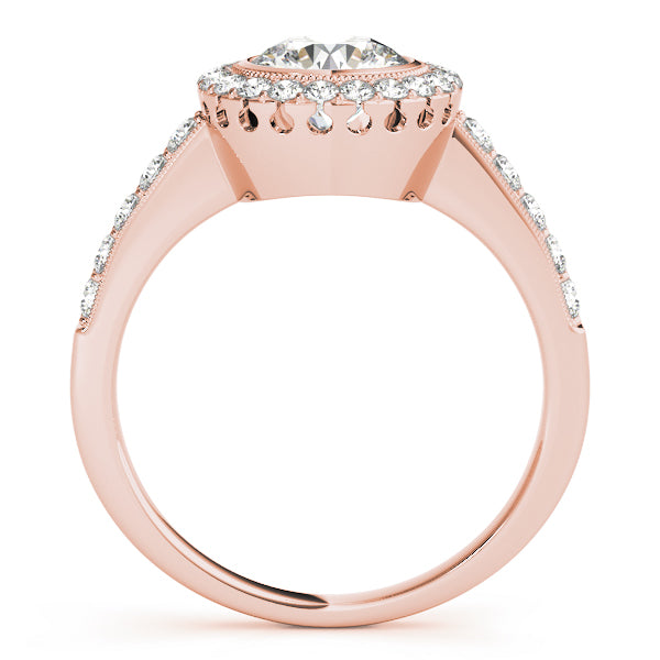 Engagement Rings Halo Round - TN50282-E