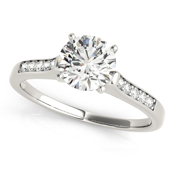 Engagement Rings Single Row Channel Set - TN50283-E