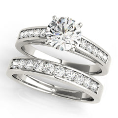 Engagement Rings Single Row Channel Set - TN50284-E