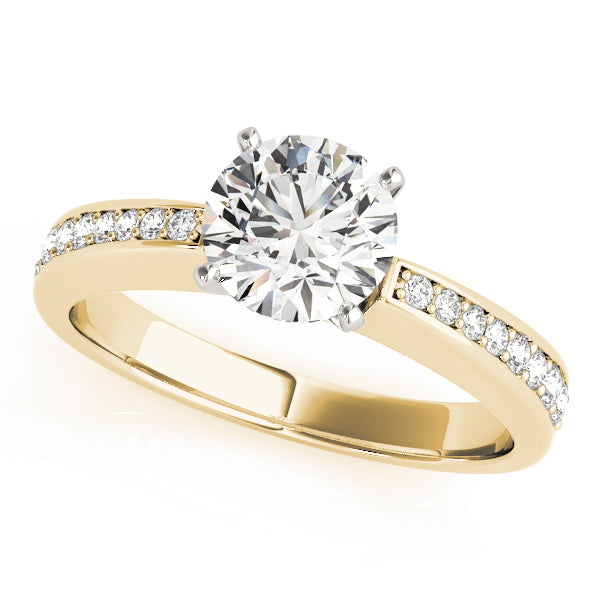 Engagement Rings Single Row Channel Set - TN50285-E