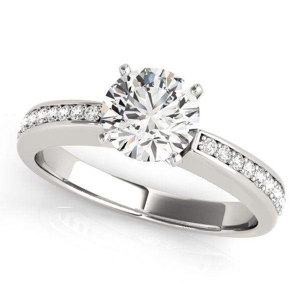 Engagement Rings Single Row Channel Set - TN50285-E