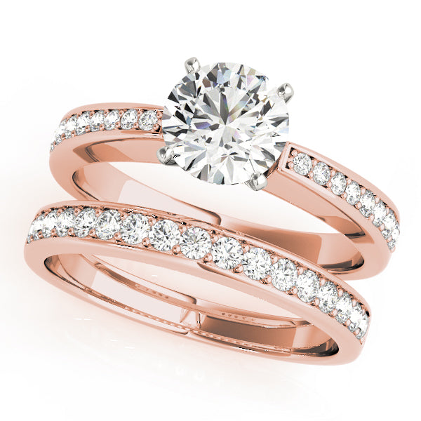 Engagement Rings Single Row Channel Set - TN50285-E