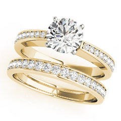 Engagement Rings Single Row Channel Set - TN50285-E