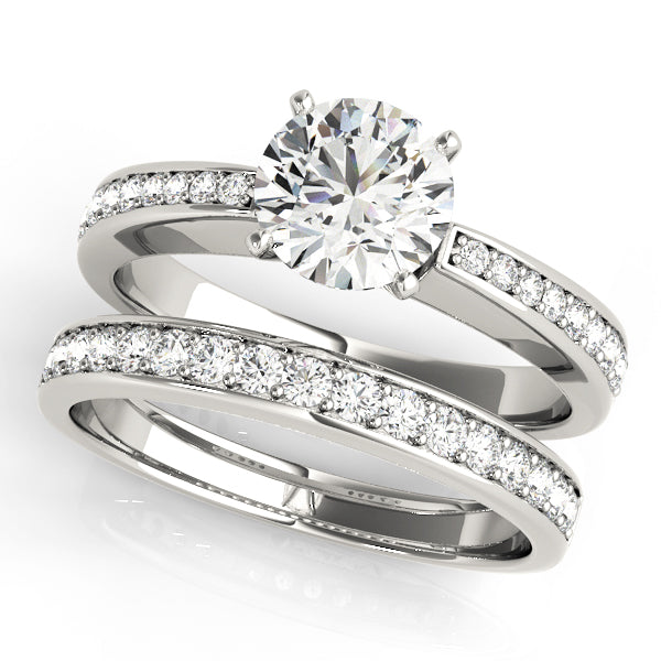 Engagement Rings Single Row Channel Set - TN50285-E