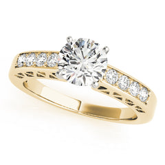 Engagement Rings Single Row Channel Set - TN50295-E