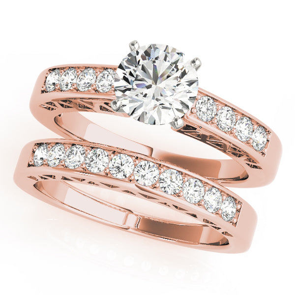 Engagement Rings Single Row Channel Set - TN50295-E