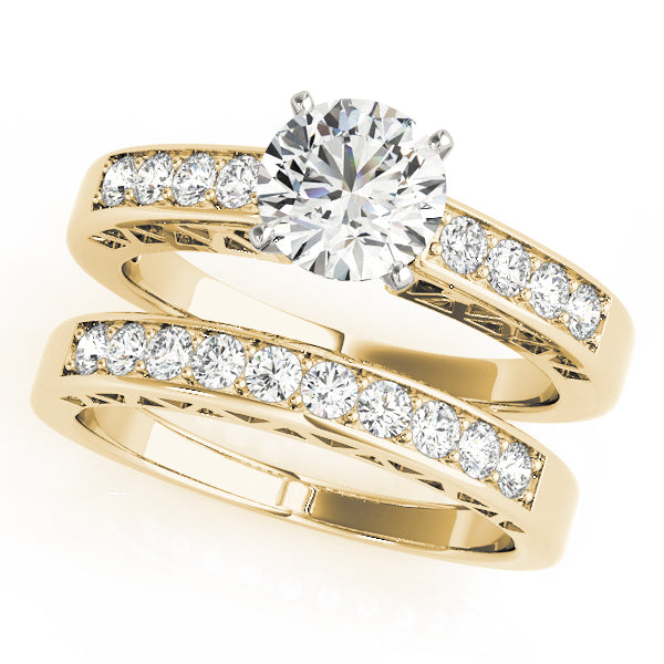 Engagement Rings Single Row Channel Set - TN50295-E