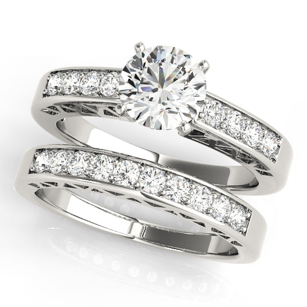 Engagement Rings Single Row Channel Set - TN50295-E