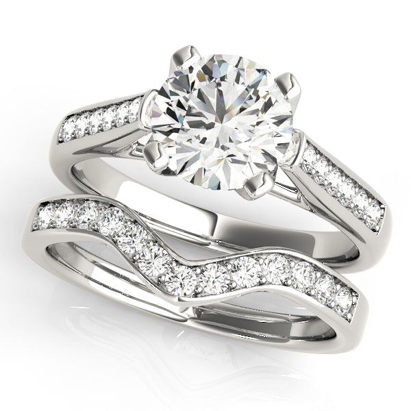 Engagement Rings Single Row Channel Set - TN50297-E