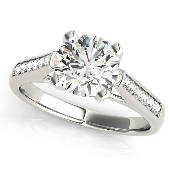 Engagement Rings Single Row Channel Set - TN50297-E