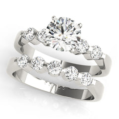 Engagement Rings Single Row Prong Set - TN50300-E