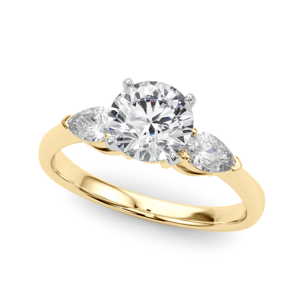 Engagement Rings 3 Stone Pear - TN50309-E