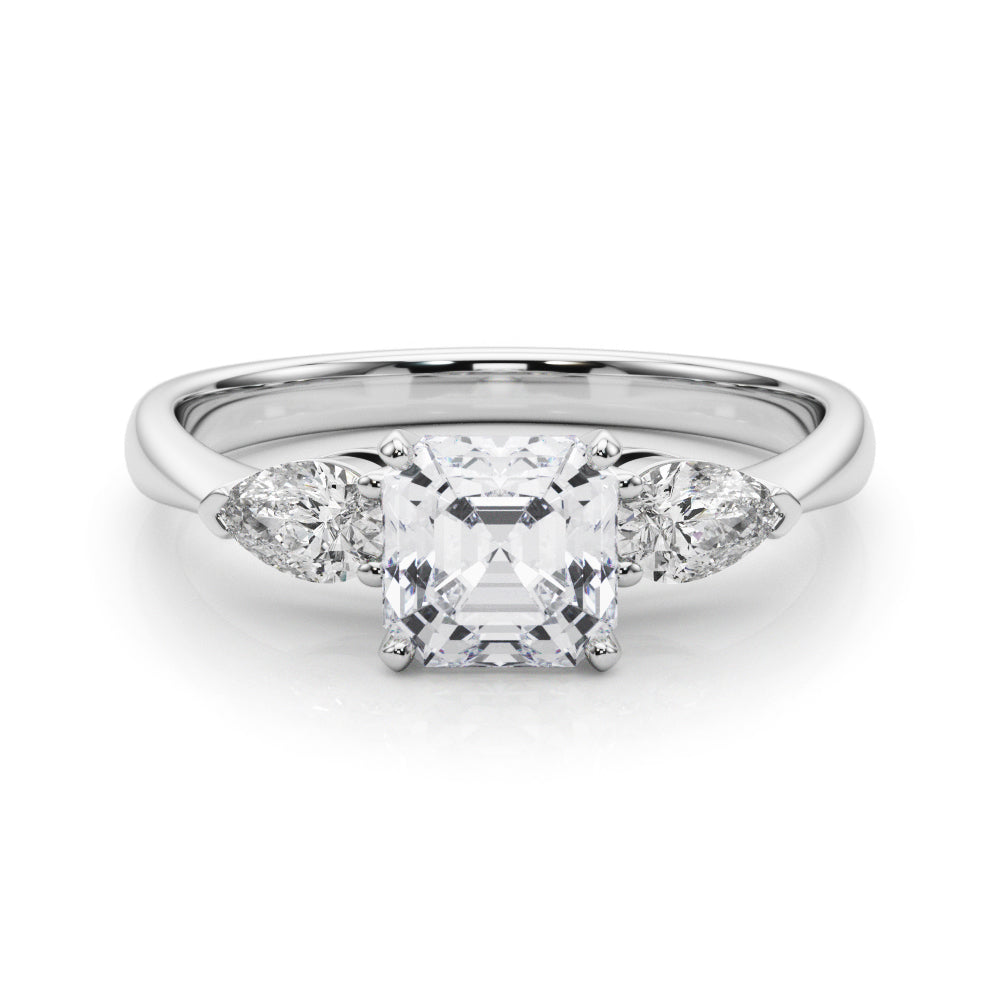 Engagement Rings 3 Stone Pear - TN50309-E