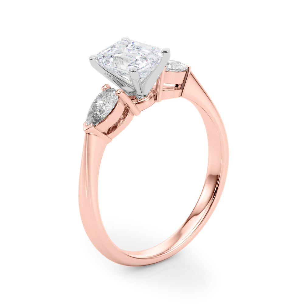 Engagement Rings 3 Stone Pear - TN50309-E