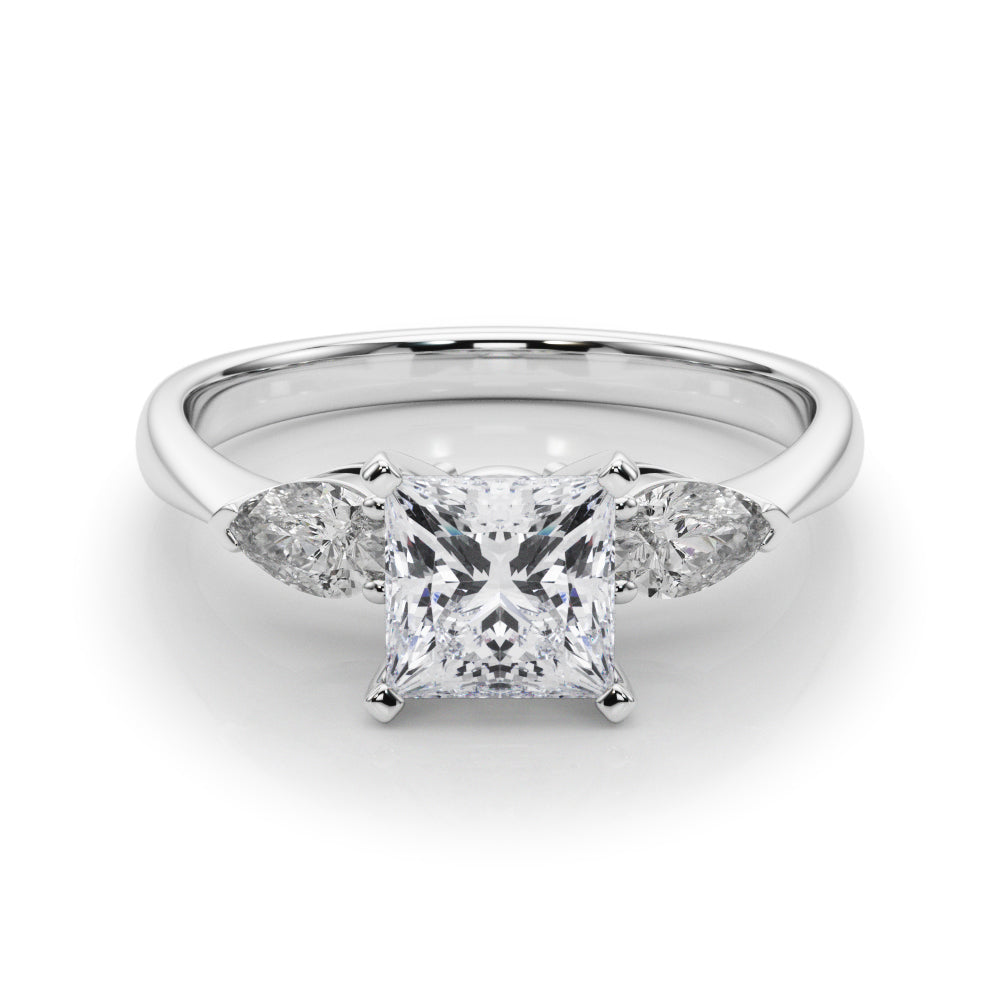 Engagement Rings 3 Stone Pear - TN50309-E