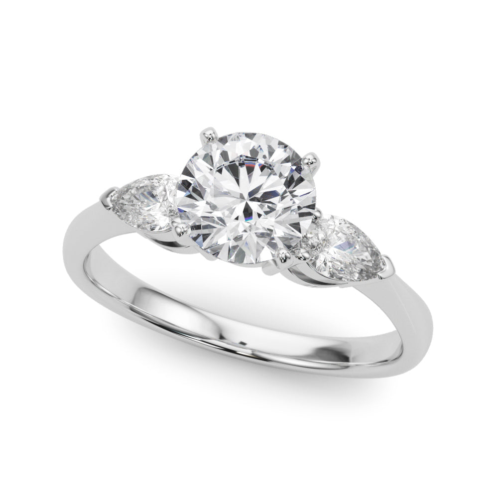 Engagement Rings 3 Stone Pear - TN50309-E