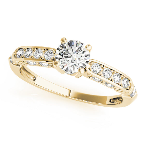 Engagement Rings Single Row Channel Set - TN50313-E