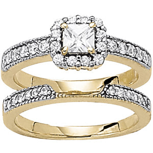 Engagement Rings Halo Square & Cushion - TN50315-E