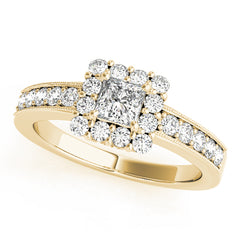 Engagement Rings Halo Square & Cushion - TN50315-E