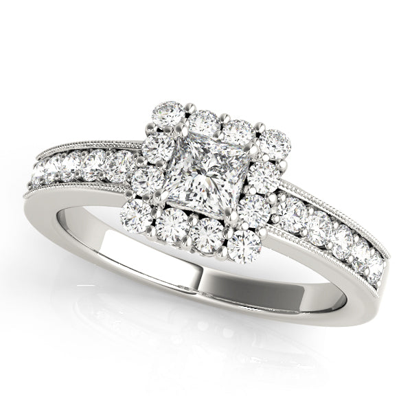 Engagement Rings Halo Square & Cushion - TN50315-E