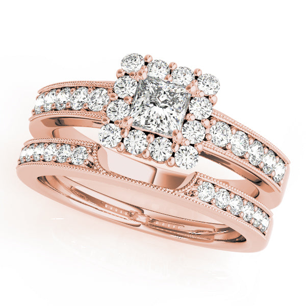 Engagement Rings Halo Square & Cushion - TN50315-E