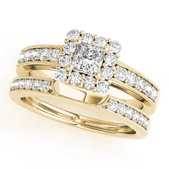 Engagement Rings Halo Square & Cushion - TN50315-E