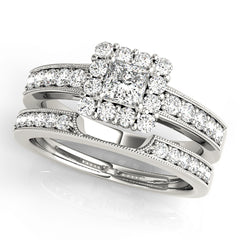 Engagement Rings Halo Square & Cushion - TN50315-E