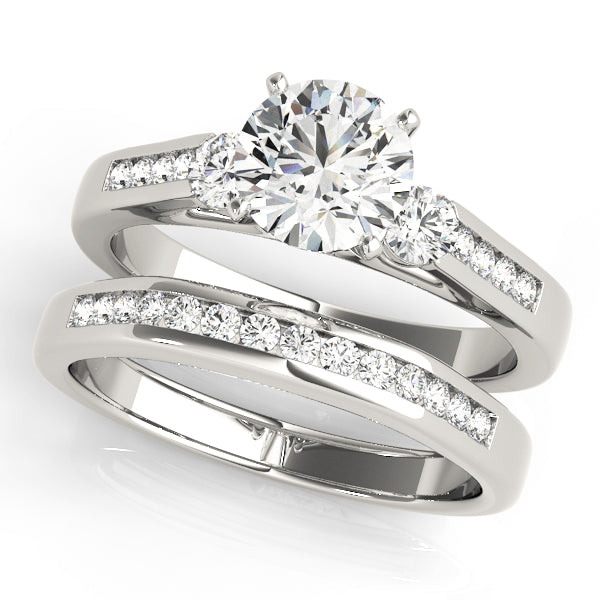 Engagement Rings 3 Stone Round - TN50316-E