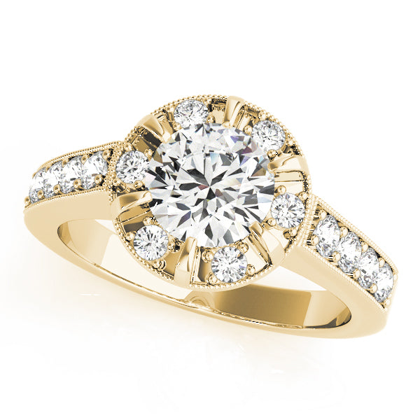 Engagement Rings Halo Round - TN50319-E