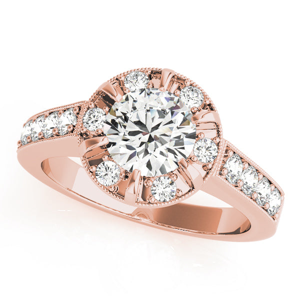 Engagement Rings Halo Round - TN50319-E