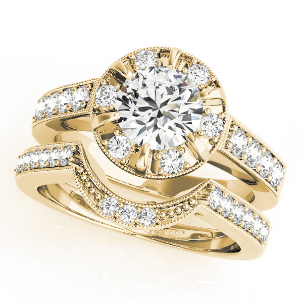 Engagement Rings Halo Round - TN50319-E