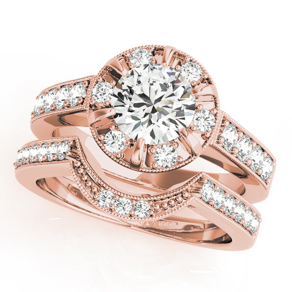 Engagement Rings Halo Round - TN50319-E