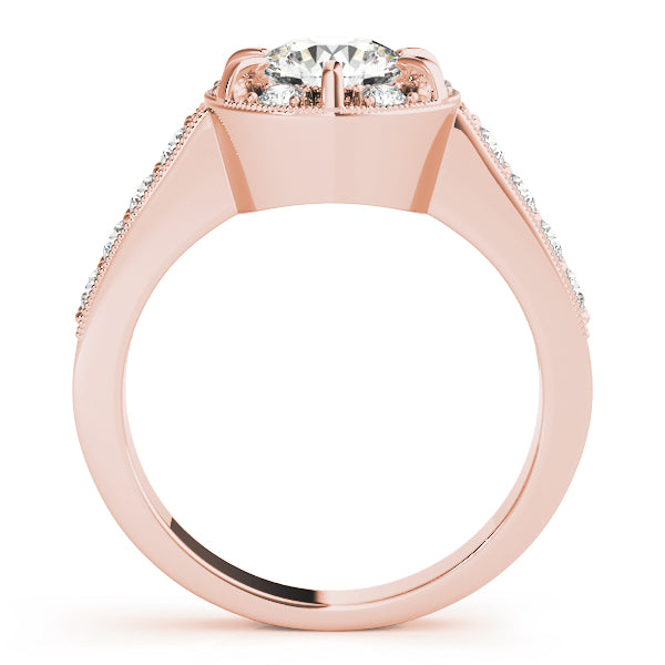 Engagement Rings Halo Round - TN50319-E