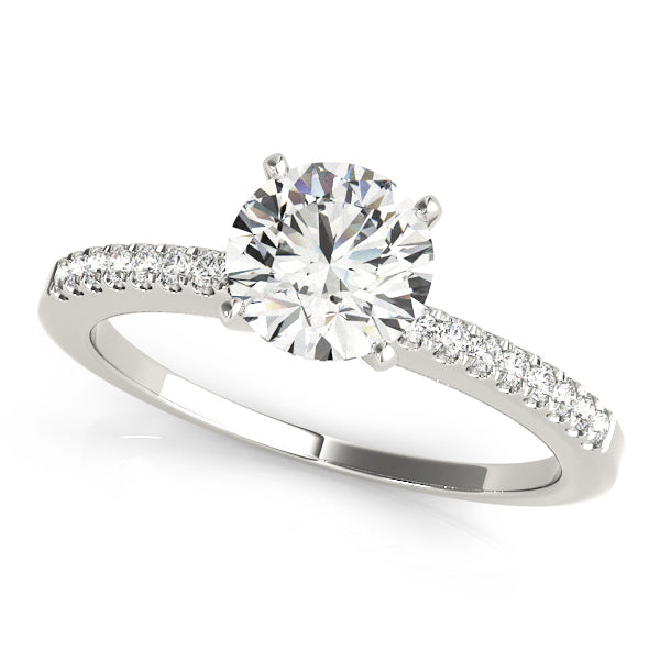 Engagement Rings Single Row Prong Set - TN50322-E