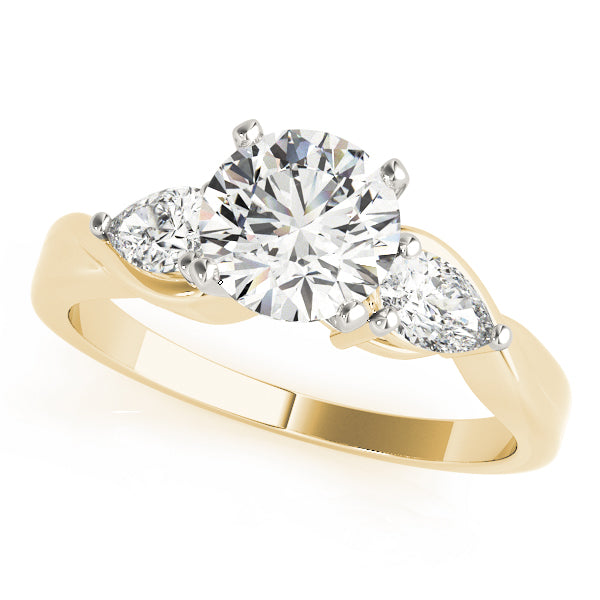 Engagement Rings 3 Stone Pear - TN50333-E