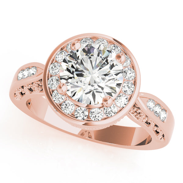 Engagement Rings Halo Round - TN50338-E