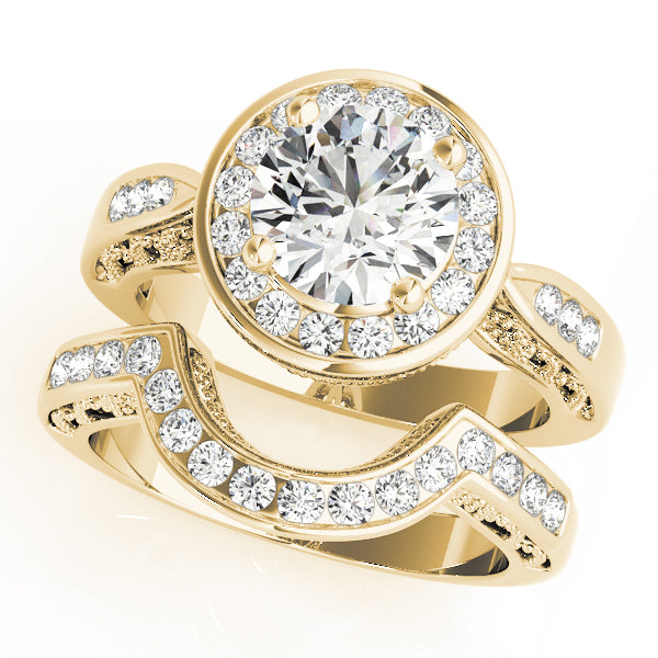 Engagement Rings Halo Round - TN50338-E