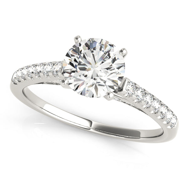 Engagement Rings Single Row Prong Set - TN50341-E