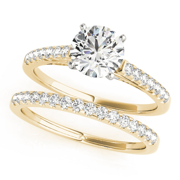 Engagement Rings Single Row Prong Set - TN50341-E