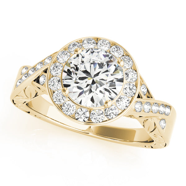 Engagement Rings Halo Round - TN50343-E