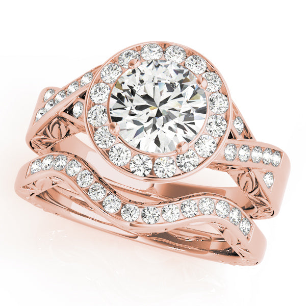 Engagement Rings Halo Round - TN50343-E