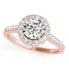 Engagement Rings Halo Round - TN50345-E