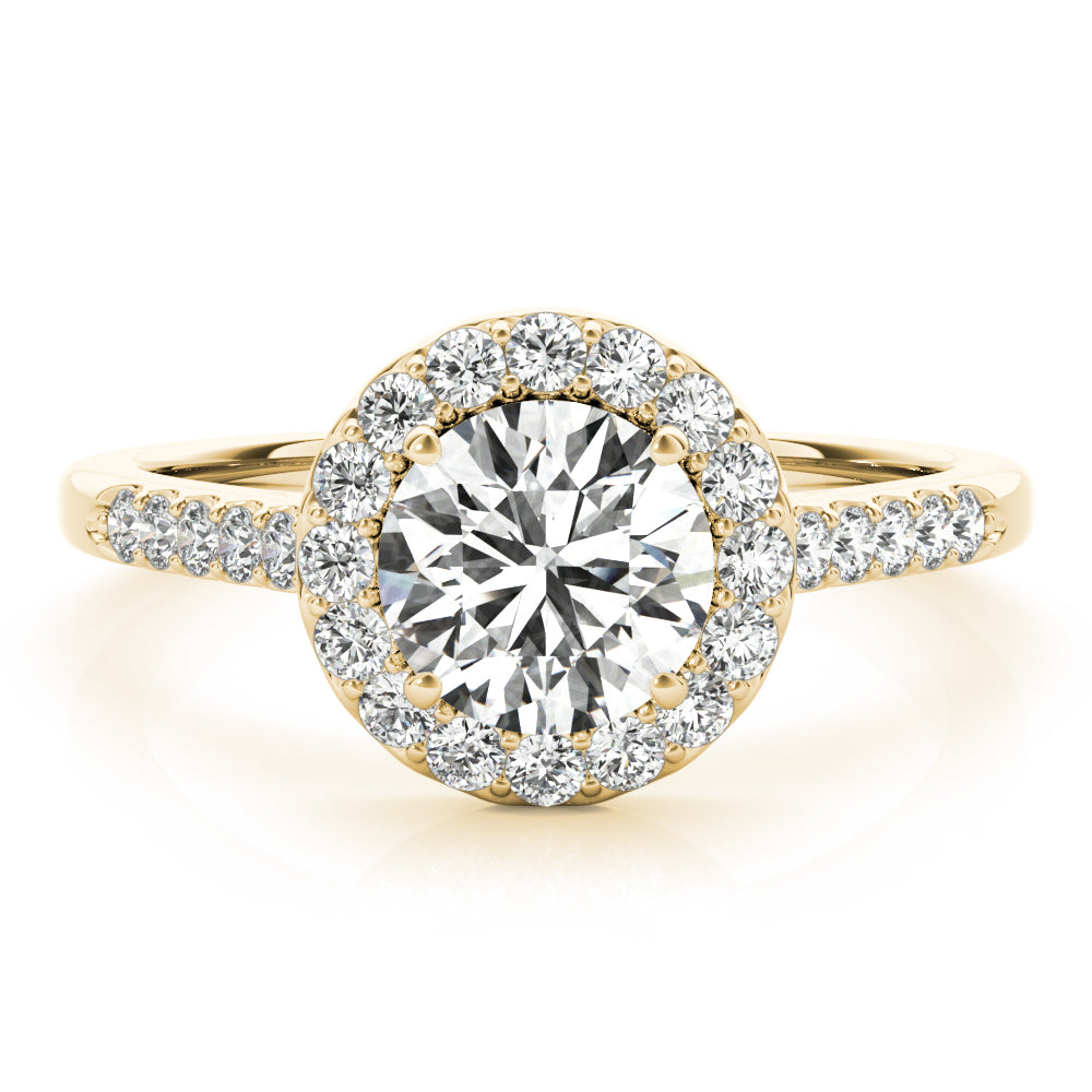 Engagement Rings Halo Round - TN50345-E