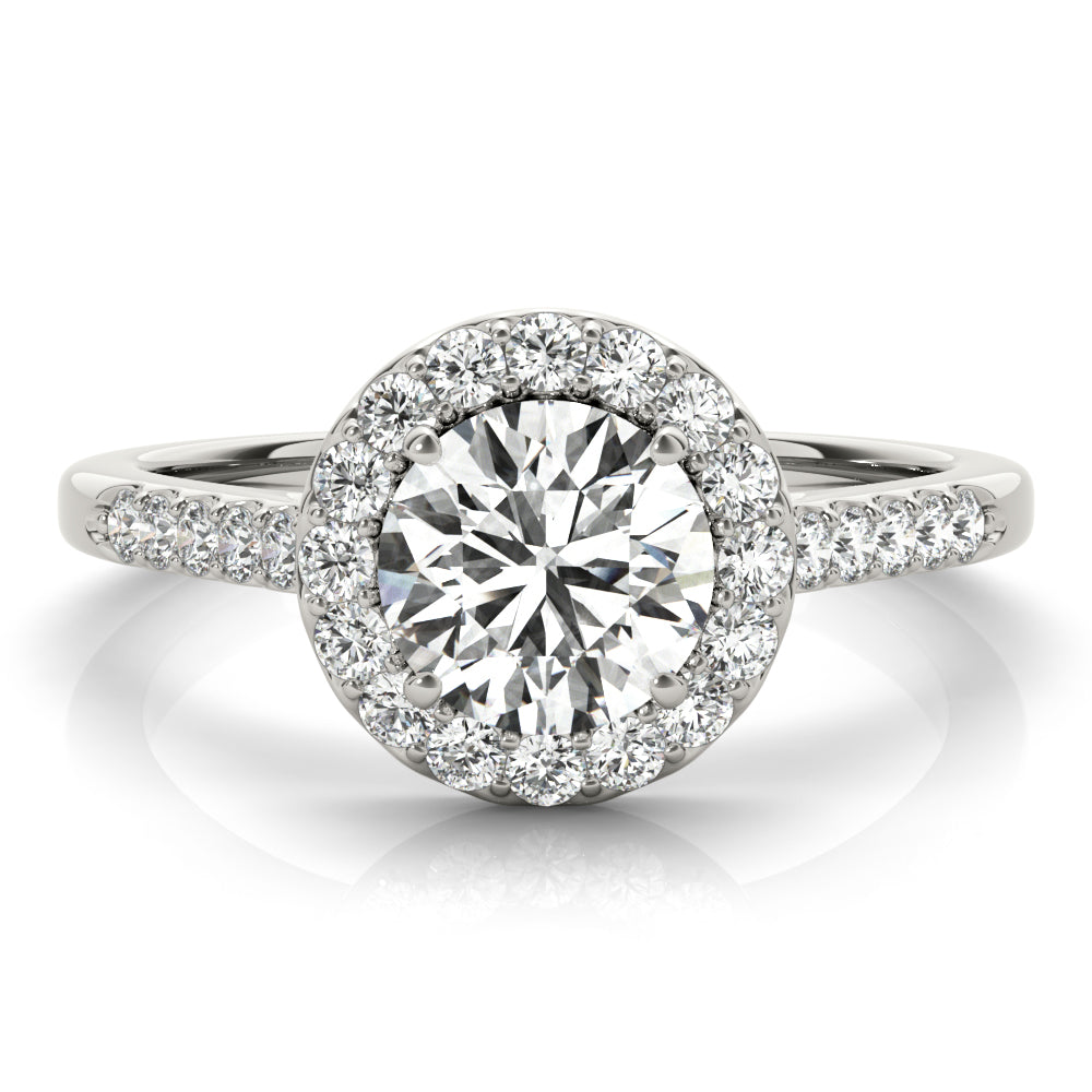 Engagement Rings Halo Round - TN50345-E