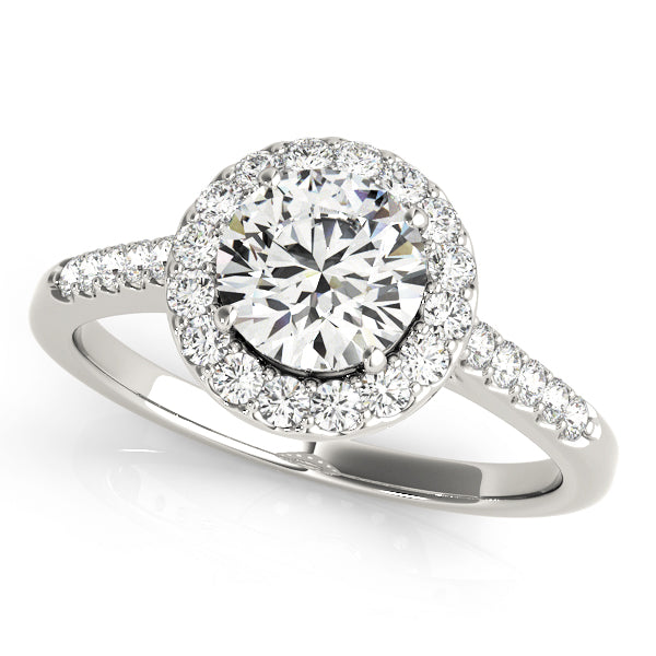 Engagement Rings Halo Round - TN50345-E